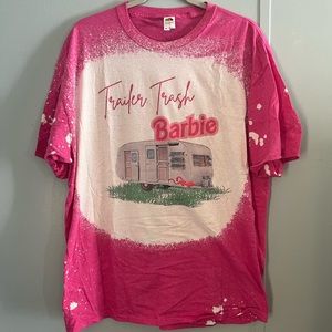 Graphic Fruit of the Loom Short Sleeve Tee. Barbie Edition.